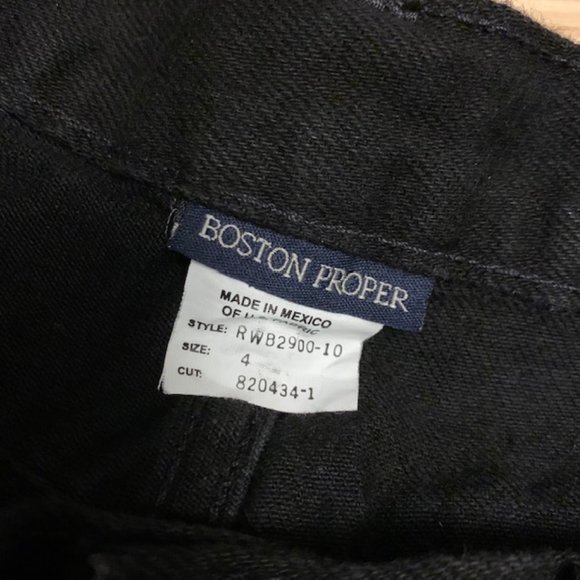 Boston Proper Black Jeans Size 4 - Picture 8 of 8